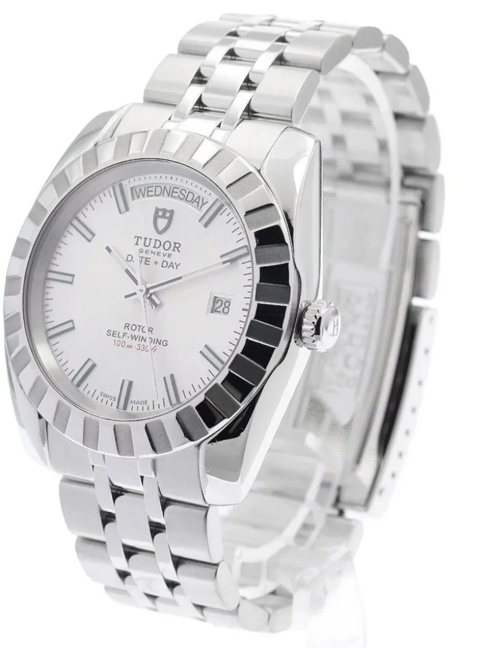TUDOR Classic Date Day 23010 Silver Dial Automatic Men's Watch_960454